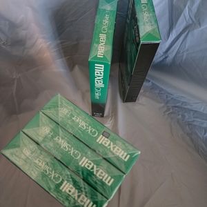 New Sealed Maxell VHS GX-Silver High Quality Tapes T-160 Video Cassette 8 HR